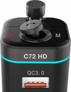 Transmiter FM Mbg Line Transmiter samochodowy FM BLUETOOTH C72 HD 2