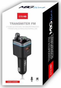 Transmiter FM Mbg Line Transmiter samochodowy FM BLUETOOTH C72 HD 6