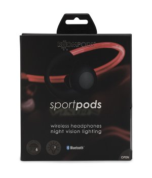 Słuchawki Boompods Sportpods Vision Czerwone (SPVDRG) 9