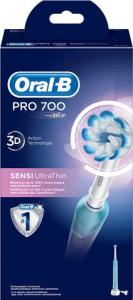 Szczoteczka Oral-B Pro 700 Sensi UltraThin Niebieska 2