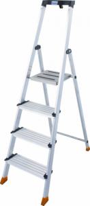 Krause Sepuro Drabina wolnostojąca jednostronna aluminiowa 4 stopniowa (127228) 1