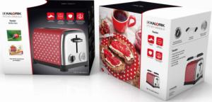 Toster Kalorik Kalorik Toster RETRO Czerwony w Białe Kropki 950 W TO1045 RWDN 4
