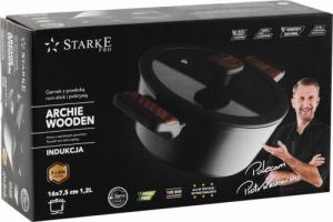Starke pro Garnek z pokrywką Starke Pro Archie Wooden 1,2 l 16