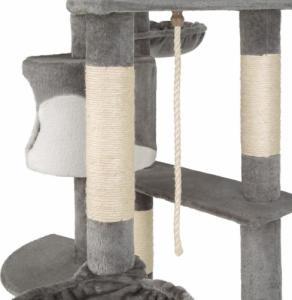 Tectake Drapak dla kota Fippi 201 cm - szaro/biała 7