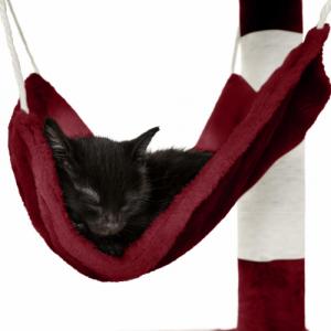 Tectake Drapak dla kota Marcel 141 cm - bordowy 5