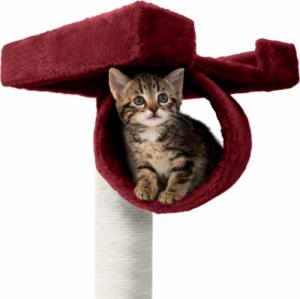 Tectake Drapak dla kota Marcel 141 cm - bordowy 7