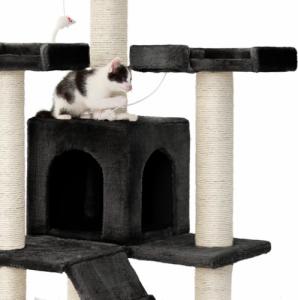 Tectake Drapak dla kota Knuti 186 cm - czarny 6