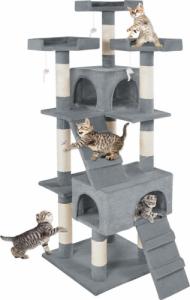 Tectake Drapak dla kota Barney 170 cm - szary 2