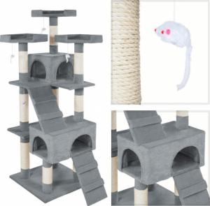 Tectake Drapak dla kota Barney 170 cm - szary 3