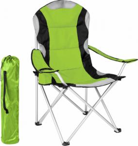 Tectake Krzesło turystyczne wyścielane - zielony 1