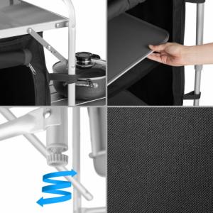 Tectake Kuchnia kempingowa 172x52x104cm - czarny 5