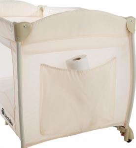 Tectake Łóżeczko turystyczne z przewijakiem kojec - beżowy 4