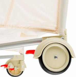 Tectake Łóżeczko turystyczne z przewijakiem kojec - beżowy 5