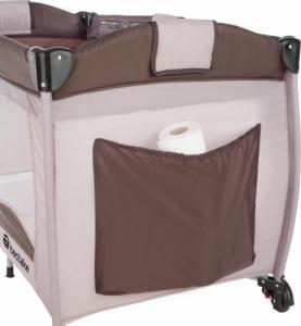 Tectake Łóżeczko turystyczne z przewijakiem kojec - brązowy 4