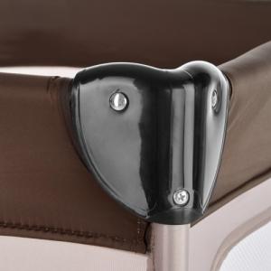 Tectake Łóżeczko turystyczne z przewijakiem kojec - brązowy 8