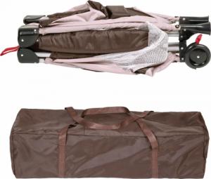 Tectake Łóżeczko turystyczne - kawowy 6