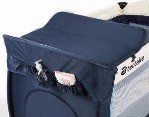 Tectake Łóżeczko turystyczne z przewijakiem kojec - niebieski 3