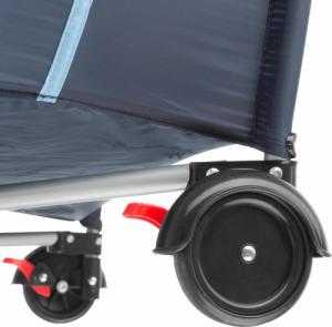 Tectake Łóżeczko turystyczne z przewijakiem kojec - niebieski 6