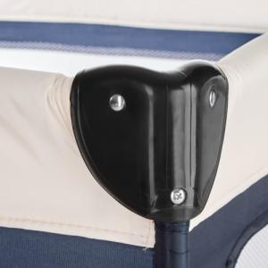 Tectake Łóżeczko turystyczne z przewijakiem kojec - niebieski 9