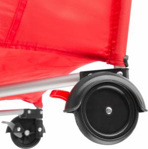 Tectake Łóżeczko turystyczne z przewijakiem kojec - pink 5