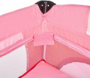 Tectake Łóżeczko turystyczne z przewijakiem kojec - pink 7