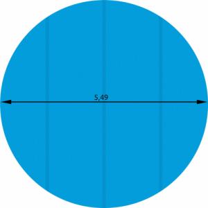 Tectake Plandeka, pokrywa na basen, folia solarna okrągła - 549 cm 5