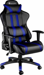 Fotel Tectake Premium Racing czarno-niebieski 1
