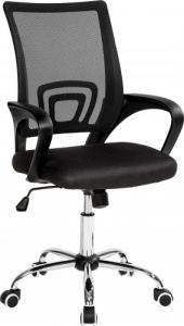 Krzesło biurowe Tectake Marius Czarne 1