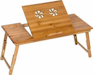 Podstawka pod laptopa Tectake Stół do laptopa wykonany z drewna 1