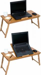 Tectake Stół do laptopa wykonany z drewna 4