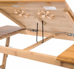Tectake Stół do laptopa wykonany z drewna 6