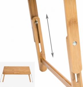 Tectake Stół do laptopa wykonany z drewna 9