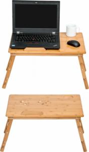 Tectake Stół do laptopa wykonany z drewna 5