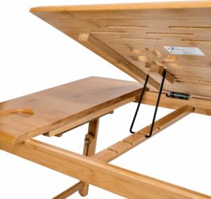 Tectake Stół do laptopa wykonany z drewna 6
