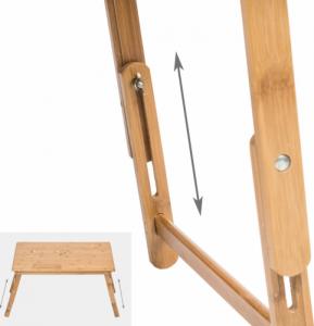 Tectake Stół do laptopa wykonany z drewna 9