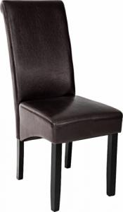Tectake Eleganckie krzesło do jadalni lub salonu - brązowy 1