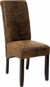 Tectake Eleganckie krzesło do jadalni lub salonu - antyczny brąz 1