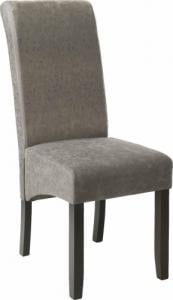 Tectake Eleganckie krzesło do jadalni lub salonu - szary, wzór marmurkowy 1