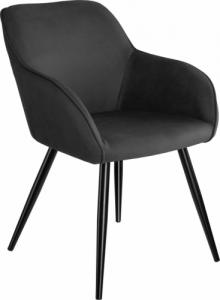 Tectake Krzesło Marilyn - antracytowo-czarne 1