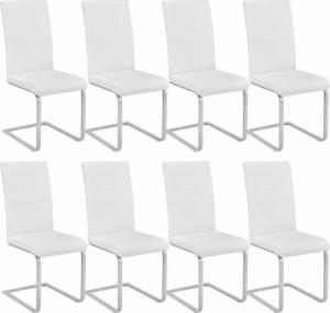 Tectake 8 krzesła do jadalni - biały 1