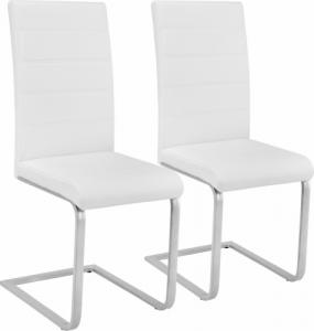 Tectake 2 krzesła do jadalni - biały 1