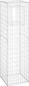 vidaXL Słupki gabionowe, 2 szt., 50x50x180 cm, żelazo 3