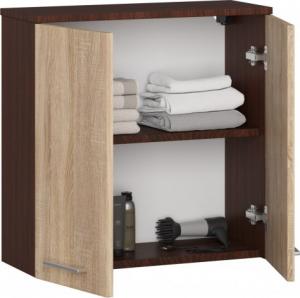 Fabryka Mebli Akord SZAFKA WISZĄCA W 60 cm FIN 2D WENGE / SONOMA 2