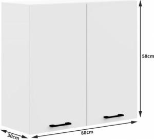 Fabryka Mebli Akord WISZĄCA SZAFKA KUCHENNA OLIWIA W 80cm BIAŁA 3