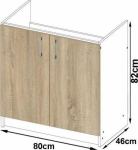 Fabryka Mebli Akord SZAFKA KUCHENNA ZLEWOZMYWAKOWA S80ZL LIMA 3