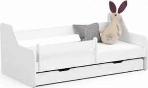 Fabryka Mebli Akord Łóżko dziecięce 160x80 ACTIV z materacem i szufladą białe 1