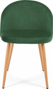 Fabryka Mebli Akord Welurowe krzesło tapicerowane SJ.075 Butelkowa Zieleń 5
