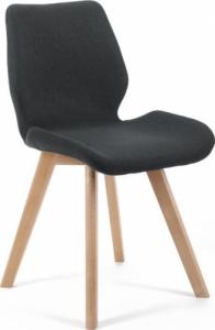 Fabryka Mebli Akord 4x krzesło tapicerowane materiałowe SJ.0159 Czarne 1