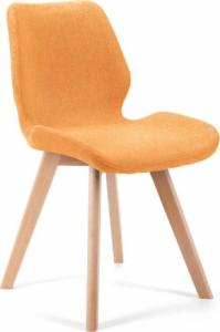 Fabryka Mebli Akord 4x krzesło tapicerowane materiałowe SJ.0159 Pomarańczowe 1