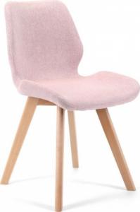 Fabryka Mebli Akord 4x krzesło tapicerowane materiałowe SJ.0159 Różowe 1